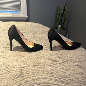 Prada Black Satin Heels